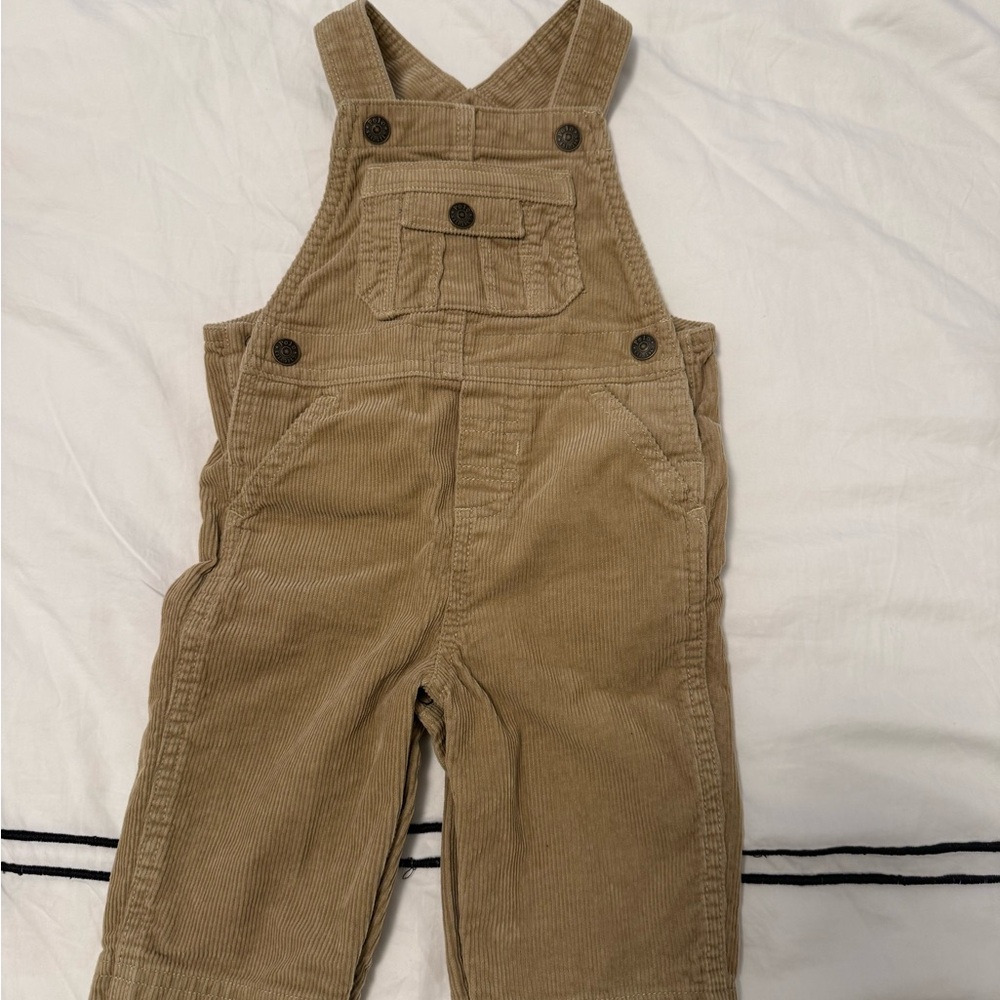 Ralph Lauren Kids Tan Corduroy Overalls